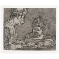 Lucian Freud, After Chardin (Treves 88), 2000, Etching on wove paper