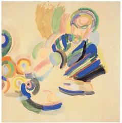 Robert Delaunay, Etude pour „La Verseuse, 1916, Gouache auf Papier