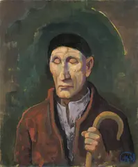 Der Blinde by Karl Hofer, 1938, Öl auf Leinwand, sold Jun 2009