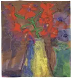 Rote Rispe by Emil Nolde, Aquarell auf Japan-Bütten, sold May 2008