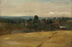 John Constable, Englische Landschaft, Um 1804, Öl auf Karton, auf Holz aufgezogen