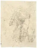 Deutsch, um 1820, Felsenschlucht, Bleistift auf Papier