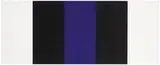 Mary Corse, Untitled (Black/Blue Bands)