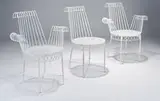 Mathieu Matégot, Cap d'Ail settee and chairs (4)