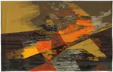 Maurice André, Comète, c. 1960, Woven wool tapestry