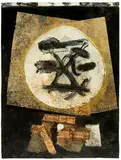 Emerson Woelffer, Forio d'Ischia, 1958, Mixed-media collage on paper