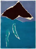 Summer Poet #3 by Emerson Woelffer, c. 1975, Machine-woven wool rug, sold May 2016