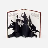 Kara Walker, Freedom, A Fable Bound (pop-up book), 1997, leather-bound volume of offset lithographs and five laser-cut pop-up silhouettes on wove paper