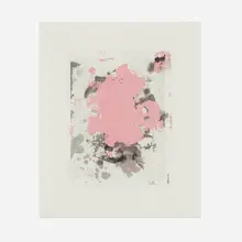 Portrait (red) by Christopher Wool, 2014, lithograph in colors on BFK Rives, sold Jun 2023