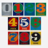 Robert Indiana, Numbers, 1968, screenprint in colors on Schoellers Parole