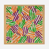 Jasper Johns, Cross Hatch, 1971, screenprint in colors
