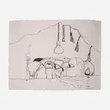 Philip Guston, Curtain, 1980, lithograph on HMP Koller handmade gray