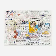50 Cent Piece by Jean-Michel Basquiat, screenprint in colors, sold Jun 2023