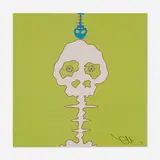Time Bokan (Green) by Takashi Murakami, offset lithograph in colors, sold Jun 2023