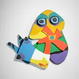 Karel Appel, Grenouille, 1977, acrylic on wood