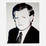 Edward Kennedy (Unique) by Andy Warhol, 1980, screenprint in colors with diamond dust on Lenox Museum Board, sold Jun 2023