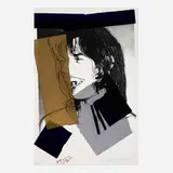 Mick Jagger (from the Mick Jagger portfolio) by Andy Warhol, 1975, screenprint in colors on Arches Aquarelle, sold Jun 2023