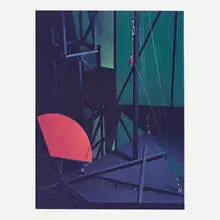 Construct PC-X by Barbara Kasten, 1982, Polaroid Polacolor print, sold May 2023