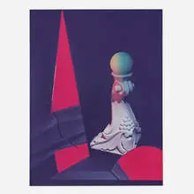 Construct XIX by Barbara Kasten, 1983, Polaroid Polacolor print, sold May 2023
