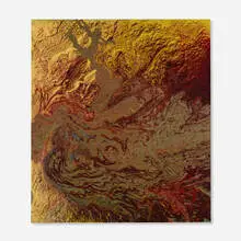 Ryan Sullivan, Untitled, 2014, latex, synthetic polymer paint, enamel, and lacquer on canvas