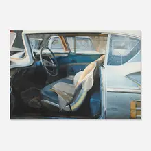 John Salt, Arrested Vehicle Graveyard, 1970, oil on canvas