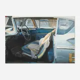 John Salt, Arrested Vehicle Graveyard, 1970, oil on canvas