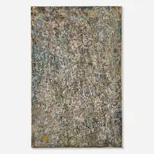 George Chann, Untitled, c. 1970, mixed media on Japanese paper laid to canvas