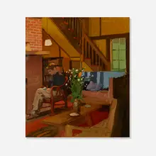 Fairfield Porter, Indoors, 1964, oil on canvas