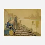 Edward Penfield, Dutch Women at Harbor