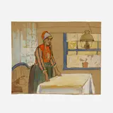 Edward Penfield, Woman in Interior