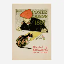 Edward Penfield, Cover for 1897 Calendar, 1897, lithograph in colors