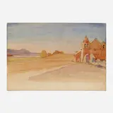 Edward Penfield, Spanish Church in Landscape