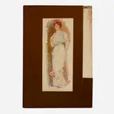 Edward Penfield, Woman Standing, watercolor and gouache on paperboard