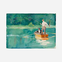 Edward Penfield, E.P. and J.W.P., Catskills, 1897, watercolor on paper
