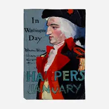 Edward Penfield, Study for Harper's January (In Washington's Day), c. 1896, watercolor on paper