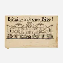 Edward Penfield, Study for Britain - In One Bite!, c. 1925, ink on paperboard