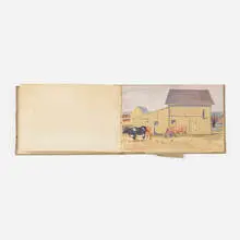 Edward Penfield, Sketchbook, 1913, mixed media on paper