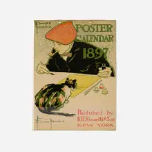 Edward Penfield, Cover Page for 1897 Calendar, 1897, lithograph in colors