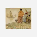 Edward Penfield, Dutch Family at Harbor