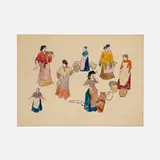 Edward Penfield, Study for The Women Who Come to the Fountain