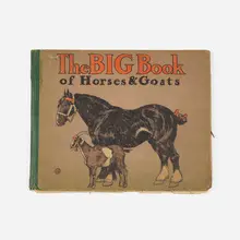 Edward Penfield, The Big Book of Horses and Goats, 1901, lithograph in colors in bound book