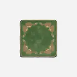 Grueby Faience Company, Trivet tile with geese