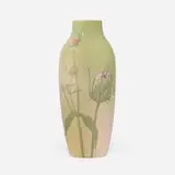 Large Iris Glaze vase with teasels by Albert R. Valentien for Rookwood Pottery, sold Jun 2025
