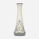 Lorinda Epply for Rookwood Pottery, Tall Decorated Porcelain vase with floral sprays and garlands