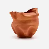 George E. Ohr, Vase, 1897-1900, glazed earthenware