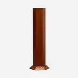 Frank Lloyd Wright, Hexagonal weed vase, 1953 / 1954, mahogany, copper-anodized aluminum