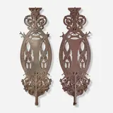 Balusters from the Guaranty Building, Buffalo, New York, pair by Dankmar Adler and Louis Sullivan, c. 1896, cast iron, sold Mar 2025