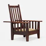 Roycroft, Paddle-arm Morris chair, model 045