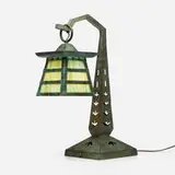 Handel, Rare Bungalow-style table lamp, sculpture