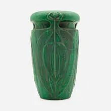 Wheatley Pottery, Vase with stylized foliate motif